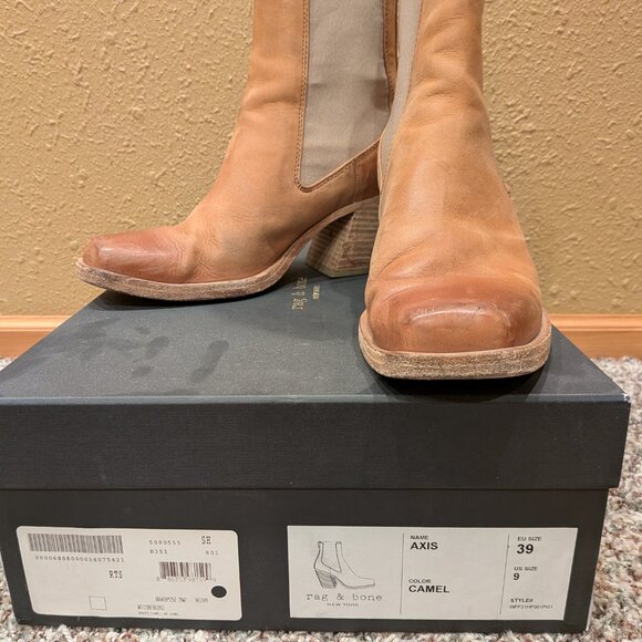 Rag & Bone Axis boots in camel - Picture 5 of 5